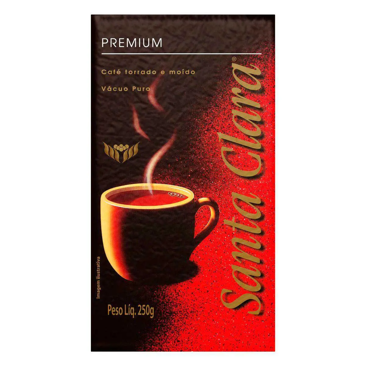 Café Torrado e Moído a Vácuo Santa Clara Premium 250 g