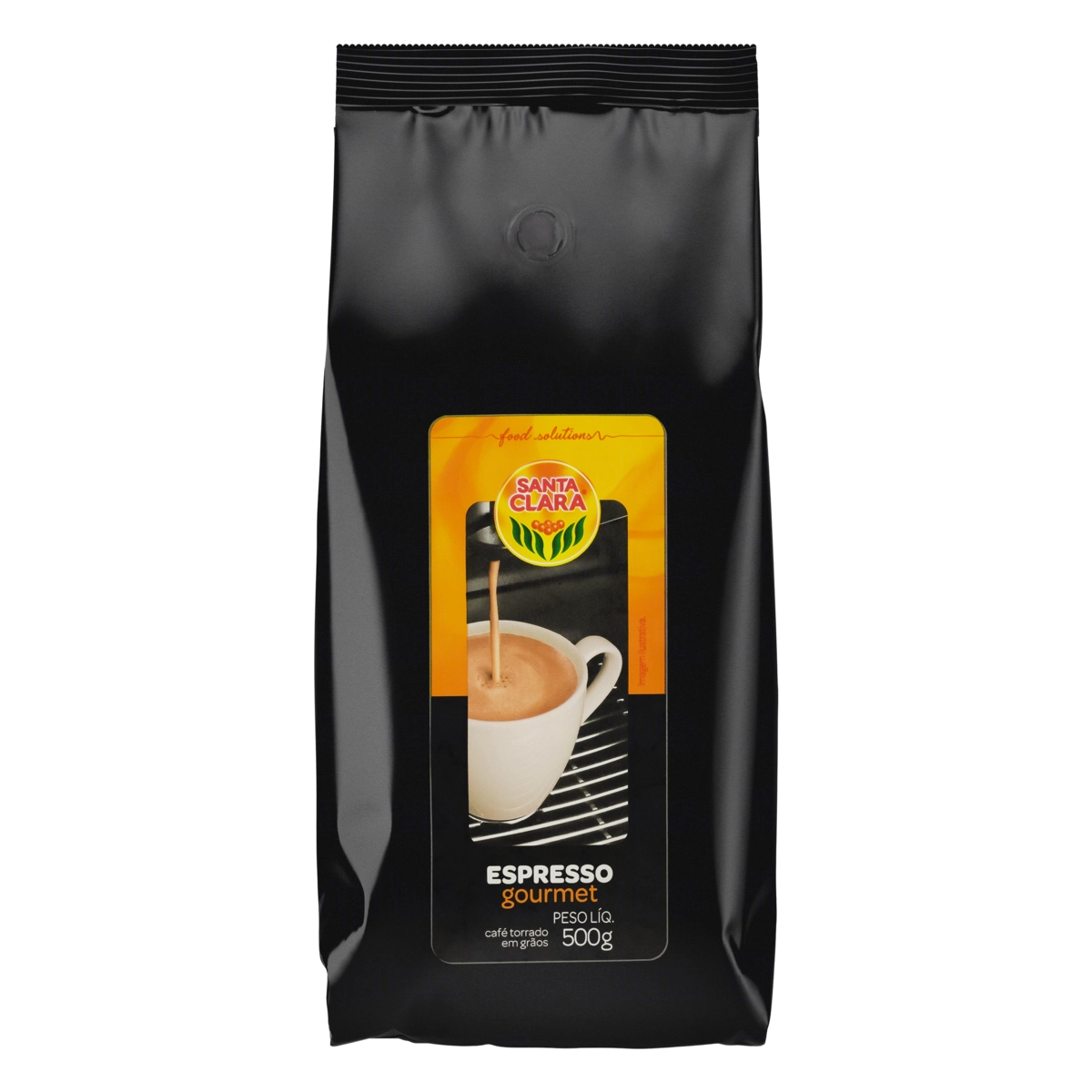 Café Torrado Em Grãos Espresso Santa Clara Gourmet Acote 500g
