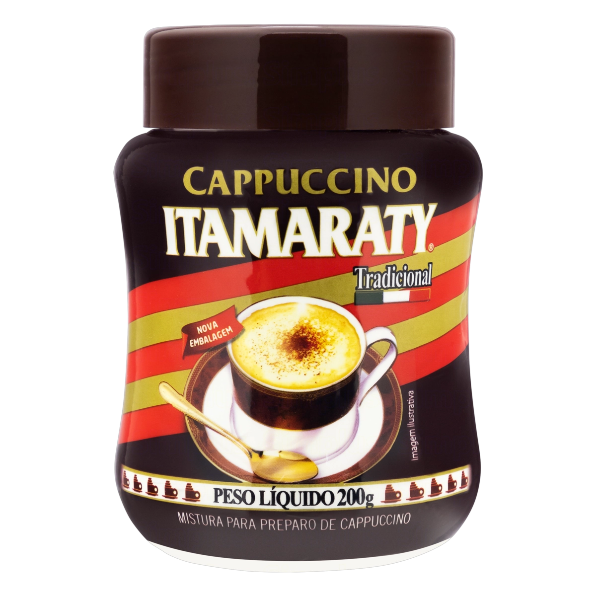 Cappuccino Solúvel Tradicional Itamaraty Pote 200g
