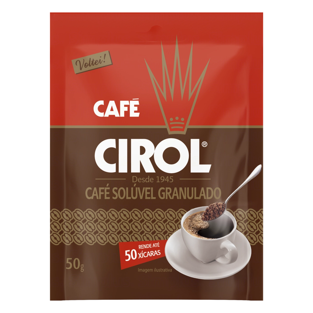 Café Solúvel Granulado Cirol Sachê 50g Refil