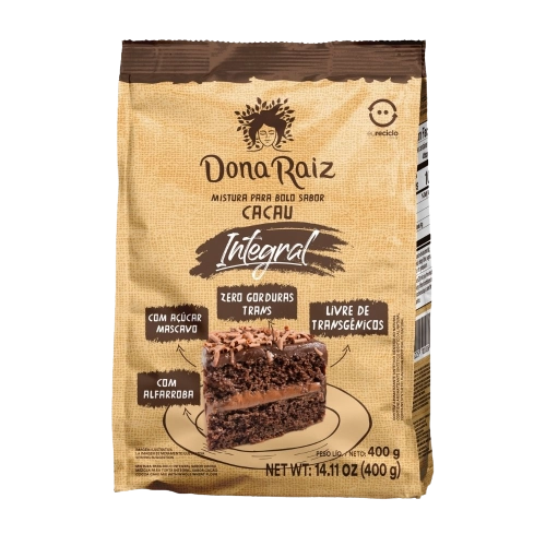 Mist. Bolo Dona Raiz Integral Cacau 400gr