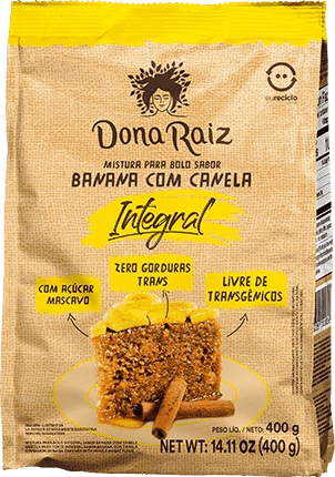 Mist. Bolo Dona Raiz Integral Banana C/canela 400gr
