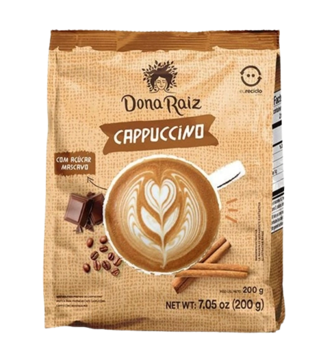 Cappuccino Dona Raiz C/acucar Mascavo Trad 200g