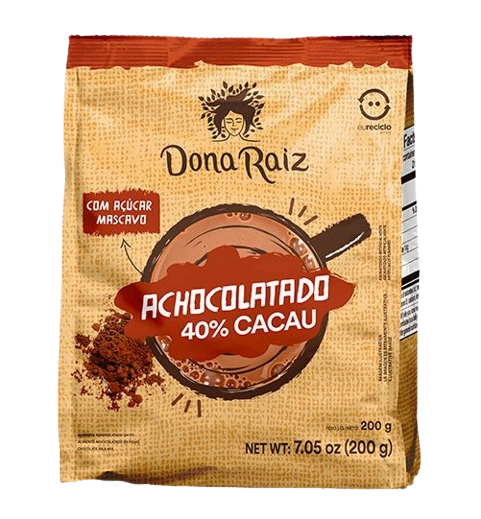Achocolatado Dona Raiz 40 Cacau 200g