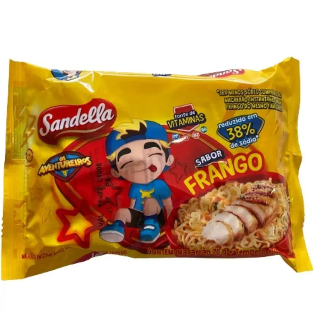 MACARRÃO INSTANTÂNEO LUCCAS NETO - SABOR FRANGO - SANDELLA