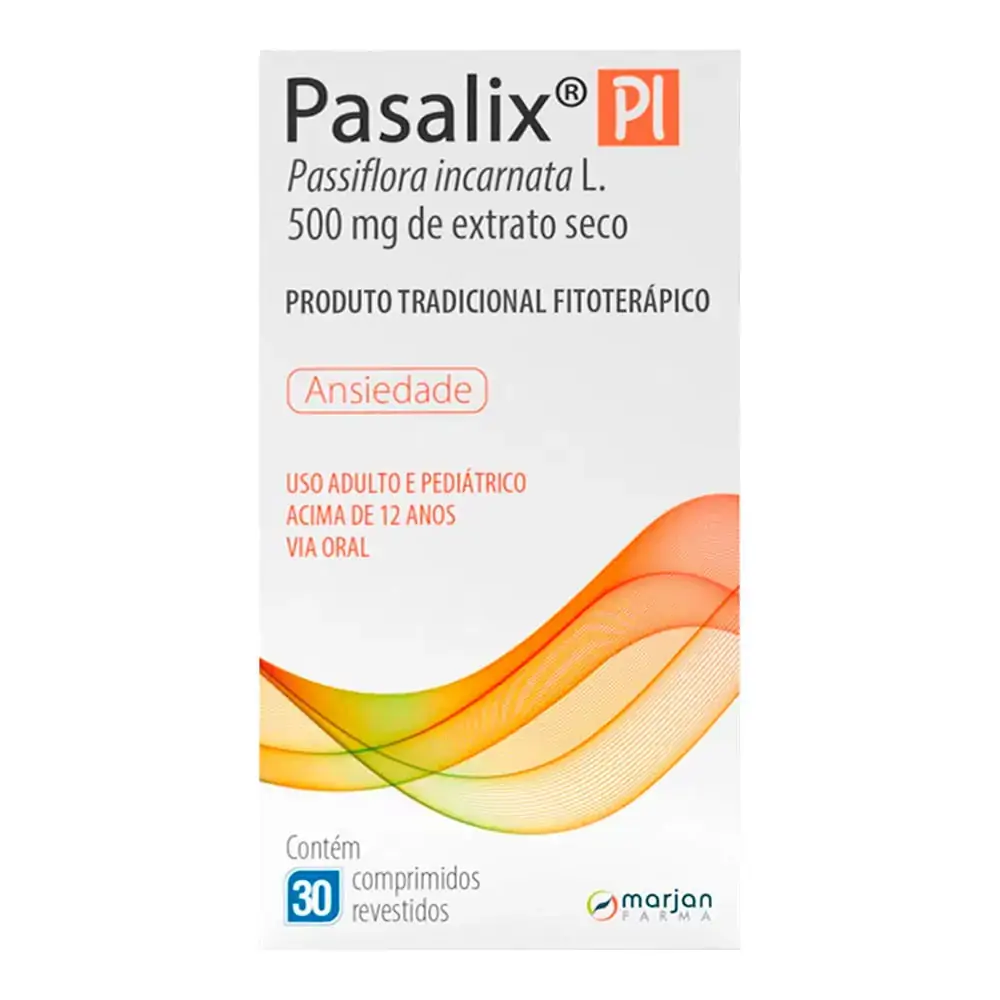 Pasalix Pi 500mg Marjan Farma Caixa 30 Comprimidos Revestidos