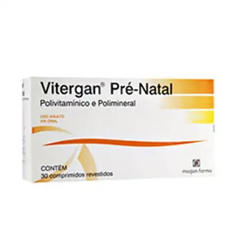 Vitergan Pre Natal 30 Comprimidos 30 Comprimidos Marjan Similar