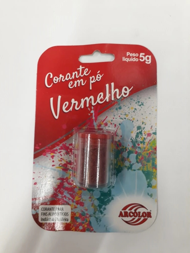 Corante Arcolor Vermelho 5g