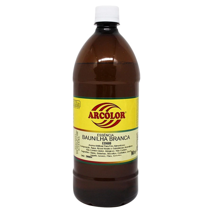 Essencia Baunilha Branca Arcolor 960ml