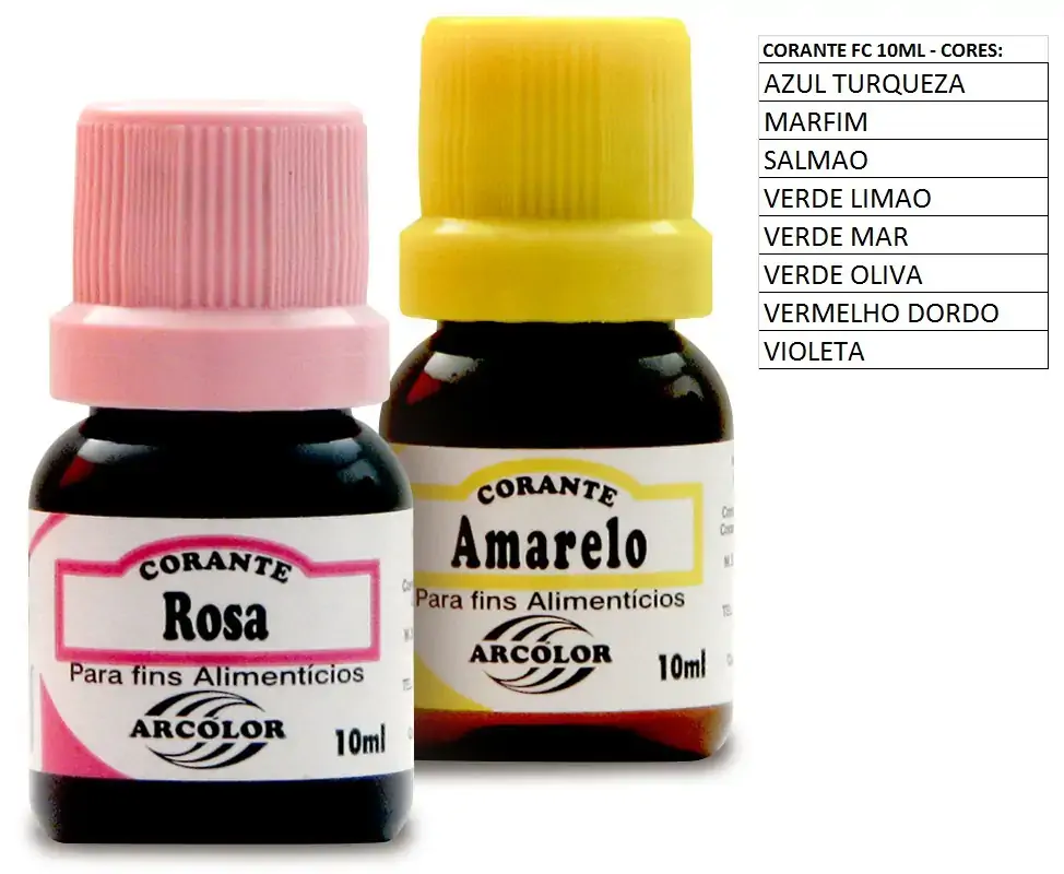 Corante Liq Salmao 10ml Arcolor