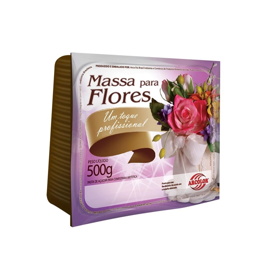 Massa Flores Arcolor Branca 500g