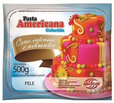 Pasta Americana Arcolor Pele 500g