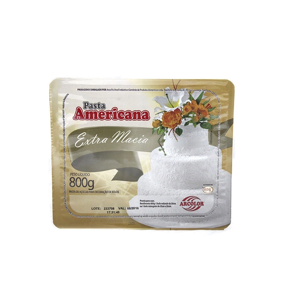 Pasta Americana Baunilha 800g Arcolor