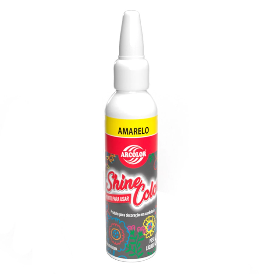 Corante Gel Amrelo Shine Color 60g Arcolor