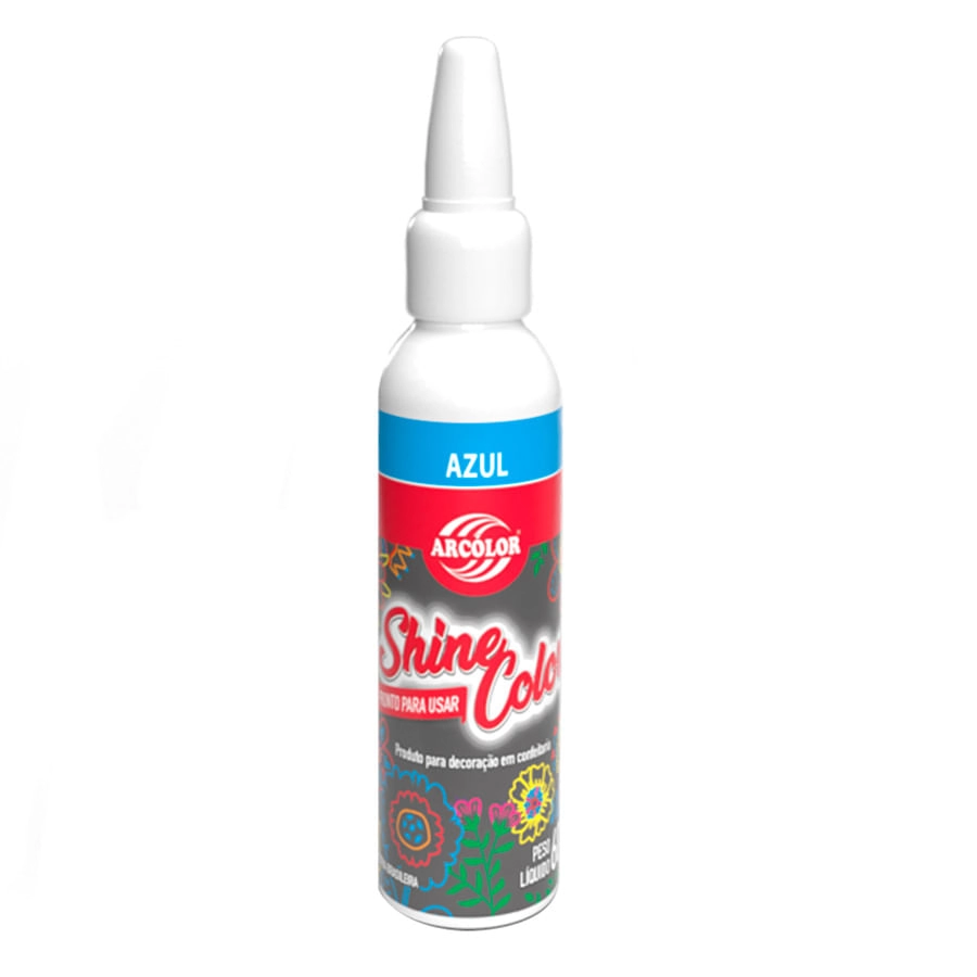 Corante Gel Azul Shine Color 60g Sh06az Arcolor