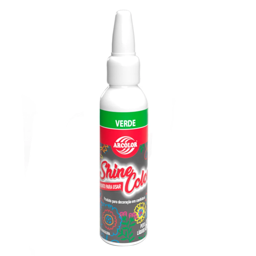 Corante Gel Verde Shine Color 60g Sh06vd Arcolor