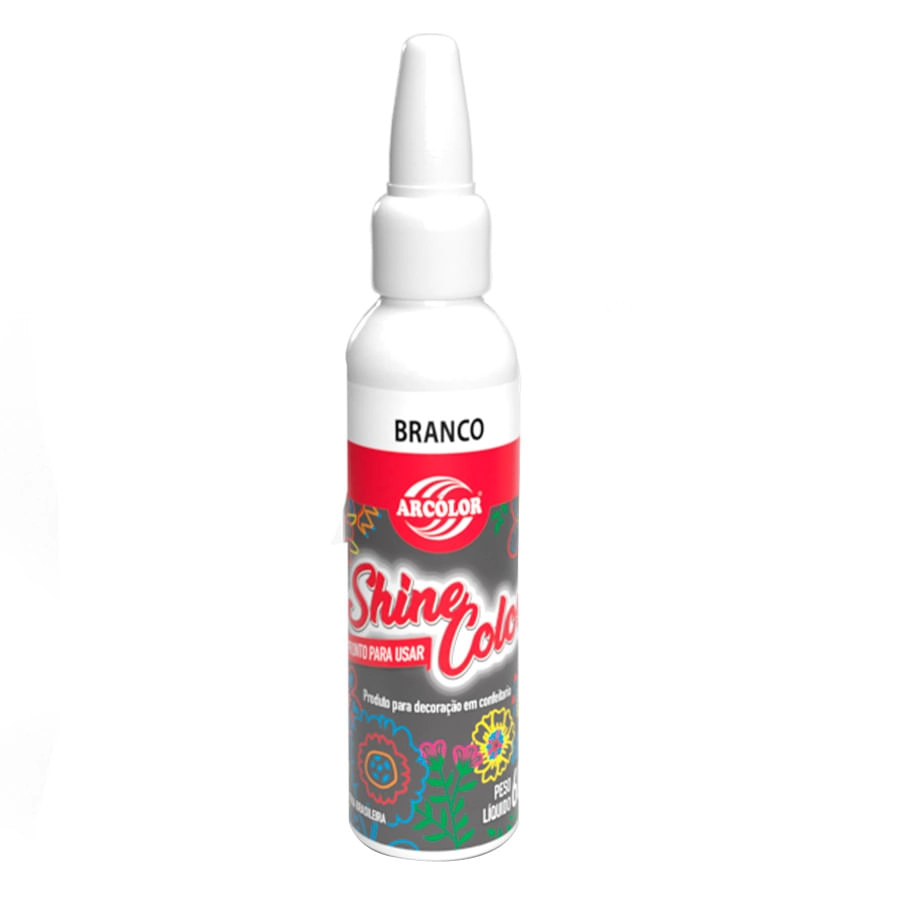 Corante Gel Branco Shine Color 60g Sh06br Arcolor