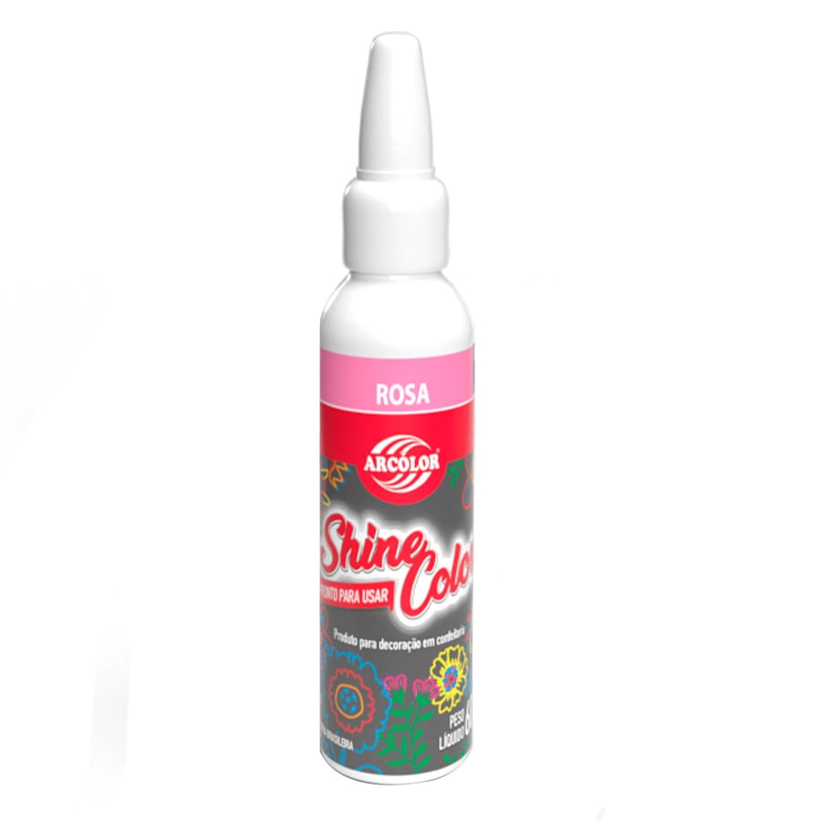 Corante Gel Rosa Shine Color 60g Sh06ro Arcolor
