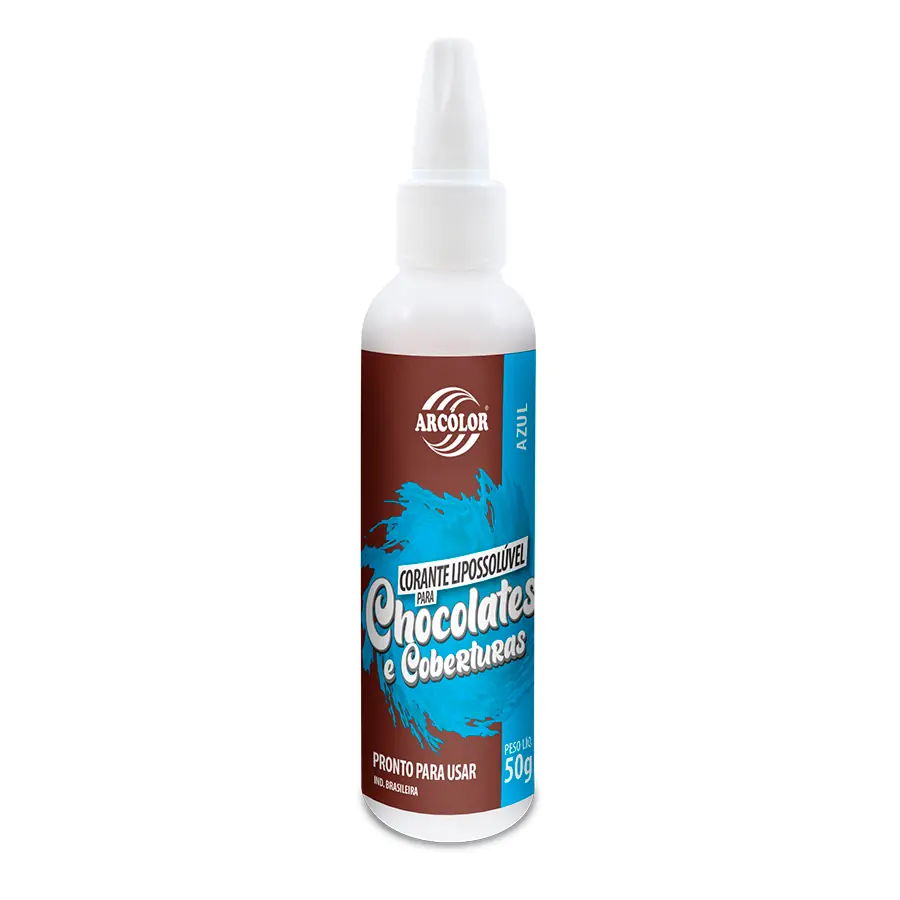 Cor Arcolor Para Chocolate 50g Azul Arcolor
