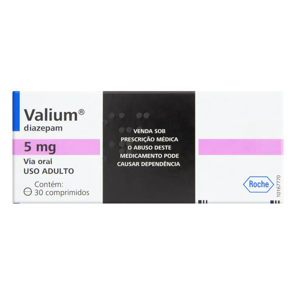 Valium 5mg Roche Caixa 30 Comprimidos