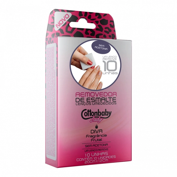 Remov.esmalte Cottonbaby C/10 Diva