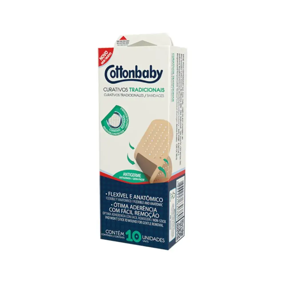 Curativo Tradicional Cottonbaby Caixa 10 Unidades