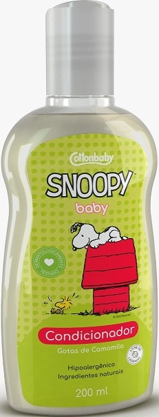 Condicionador Gotas De Camomila Snoopy Baby Cottonbaby Frasco 200ml