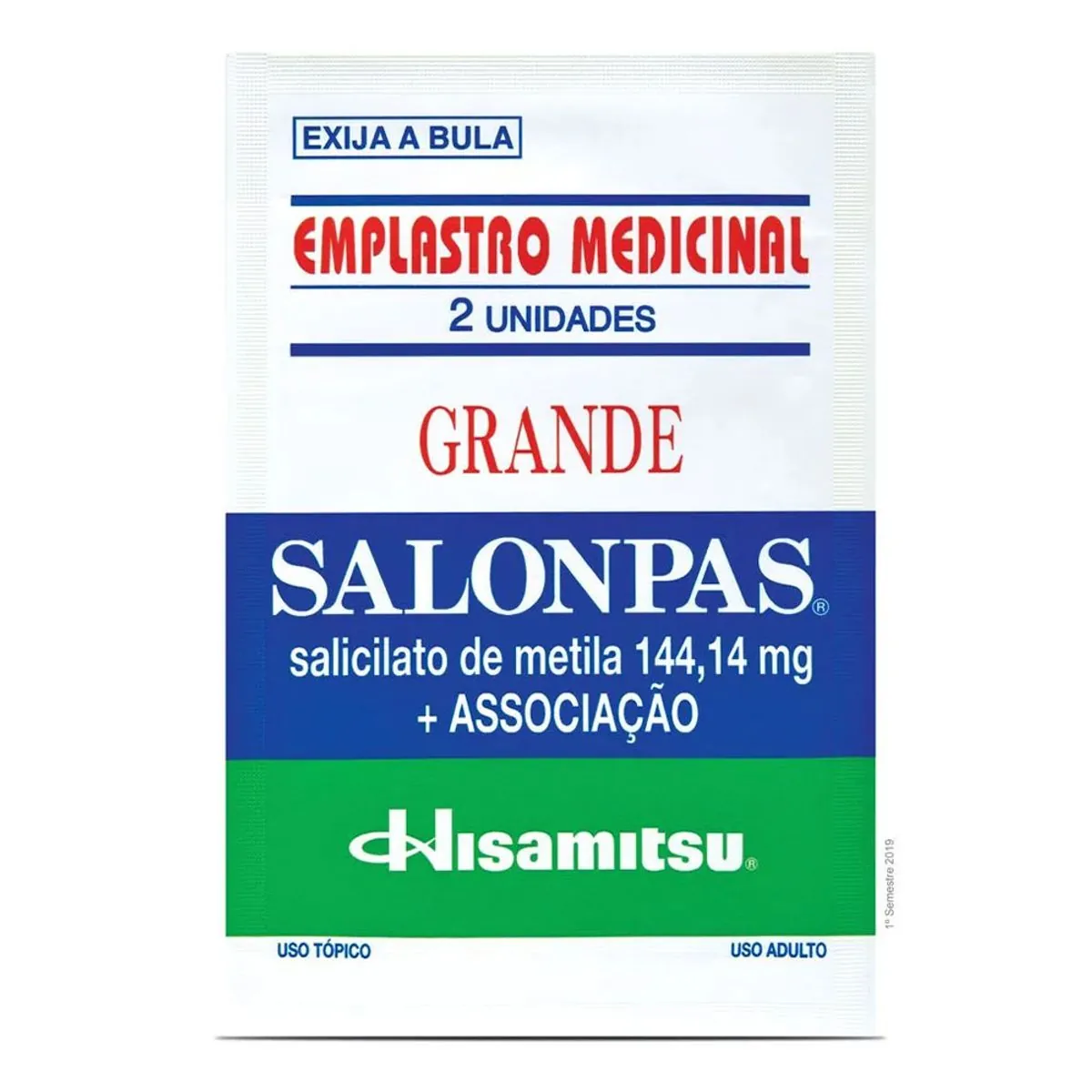 Salonpas Hisamitsu 13cm X 8,4cm Envelope 2 Unidades Emplastro