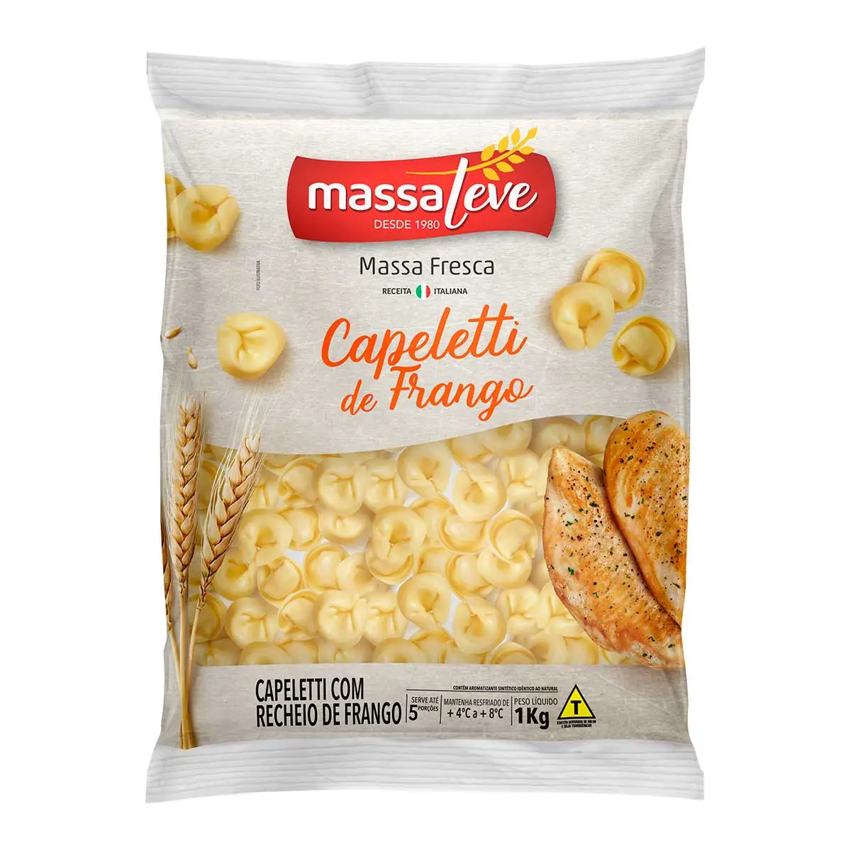 Capeletti Massa Leve Frango Pct 1kg