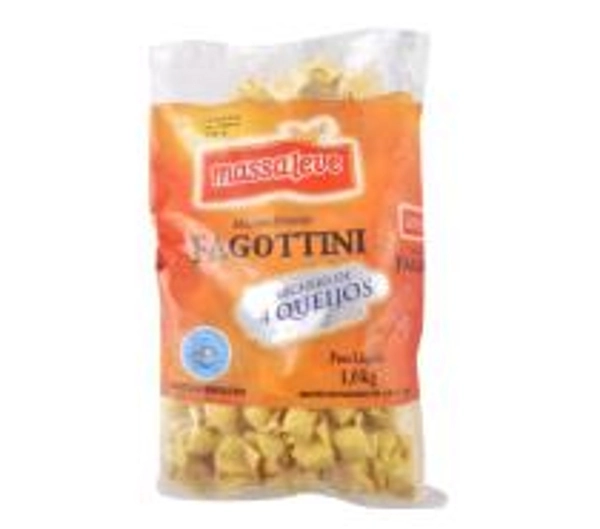 Fagottini Massa Leve 1kg 4 Queijos