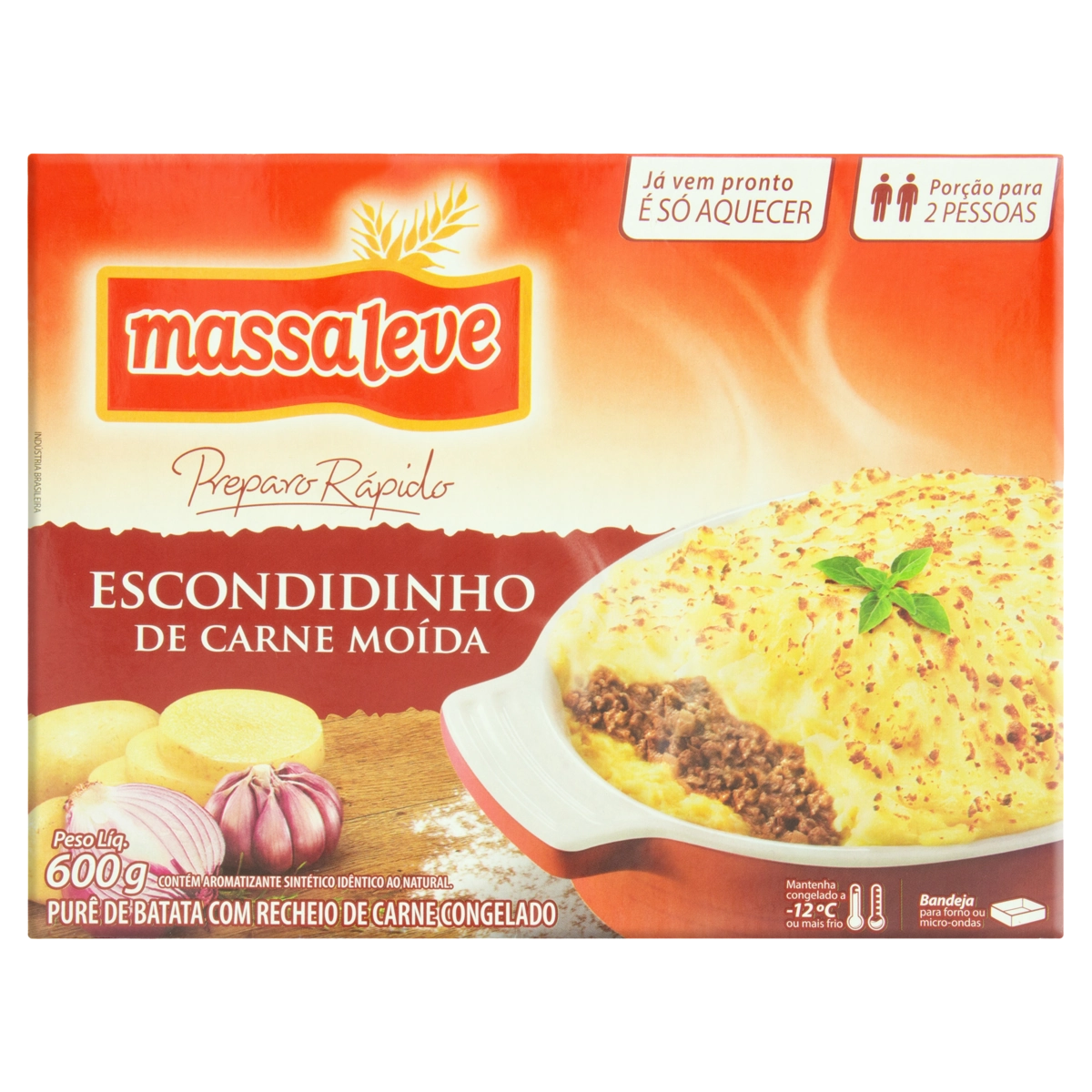 Escondidinho Carne Moída Massa Leve Caixa 600g