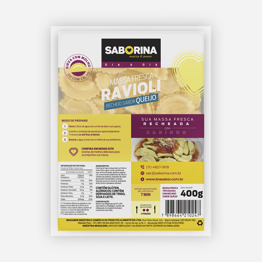 Ravioli Saborina Queijo