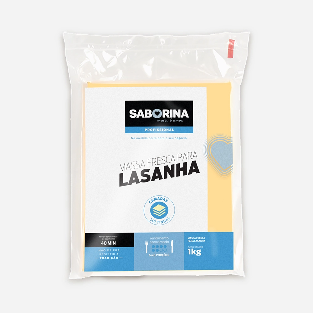 Massa P/ Lasanha Saborina 1kg