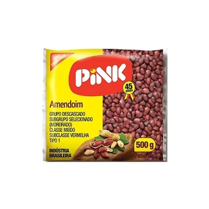 Amendoim Cru Pink Pacote 500g