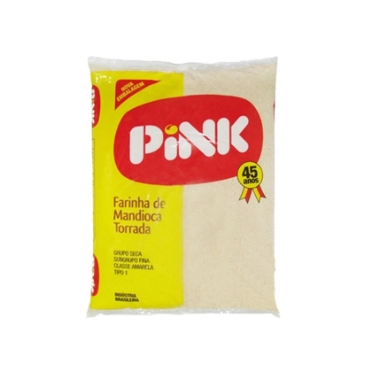 Farinha De Mandioca Tipo 1 Torrada Pink Pacote 1kg