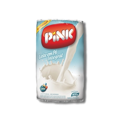 Leite Em Pó Integral Pink Pacote 400g