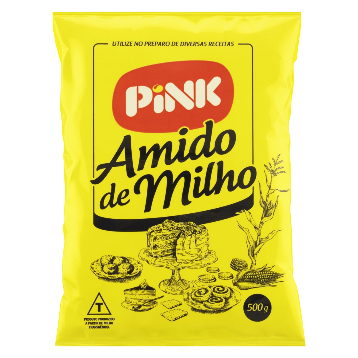 Amido De Milho Pink Pacote 500g