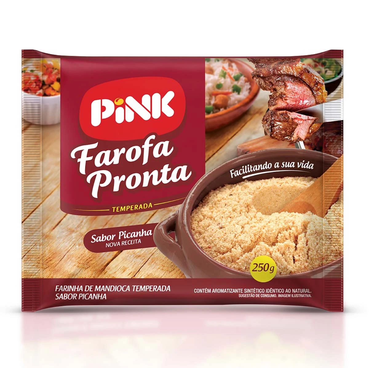 Farofa Pronta Pink Picanha 250g