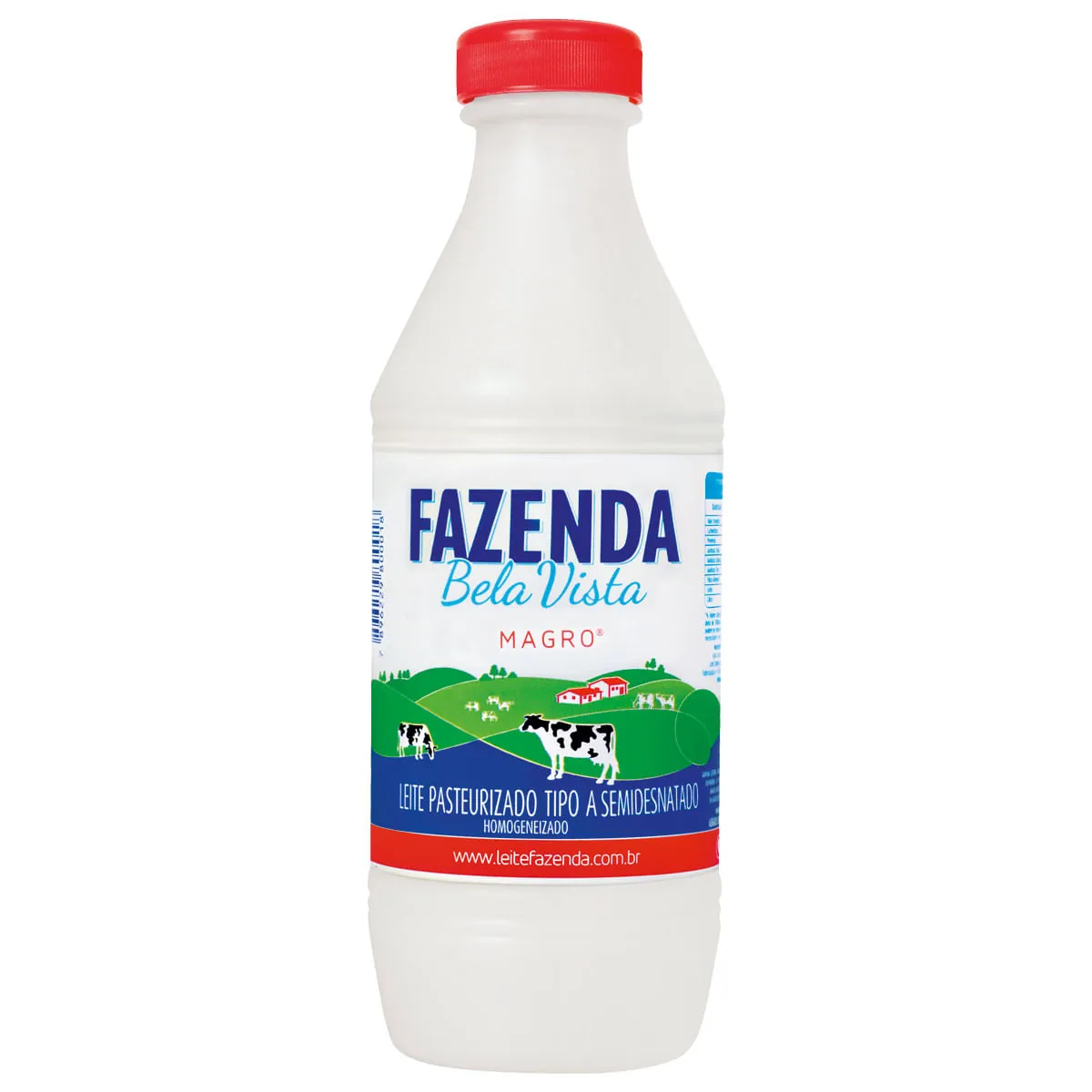 Leite Pasteurizado Fresco Tipo A Semi Desnatado Garrafa FAZENDA BELA VISTA 1Litro
