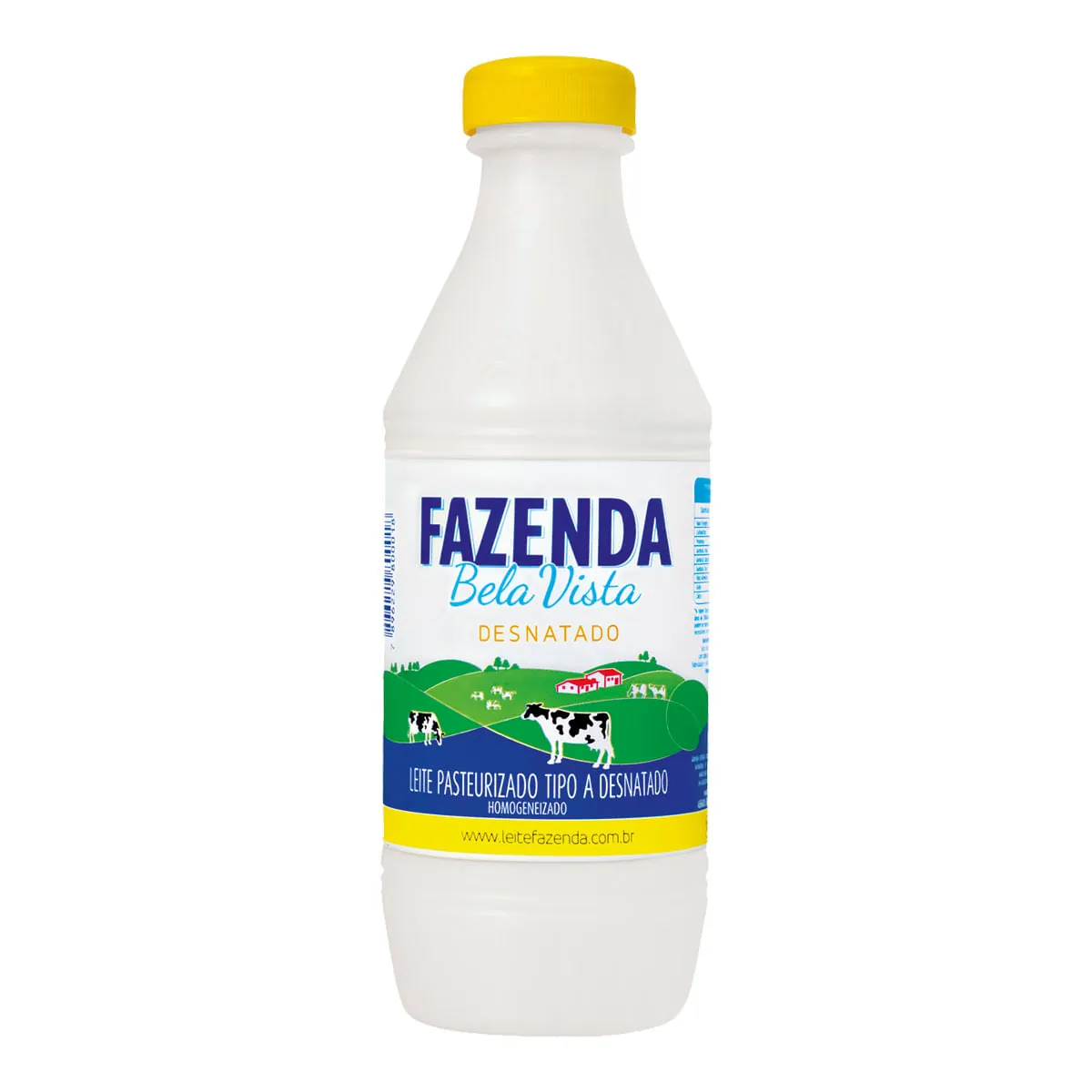 Leite Pasteurizado Fresco Tipo A Desnatado Light Garrafa FAZENDA BELA VISTA 1Litro
