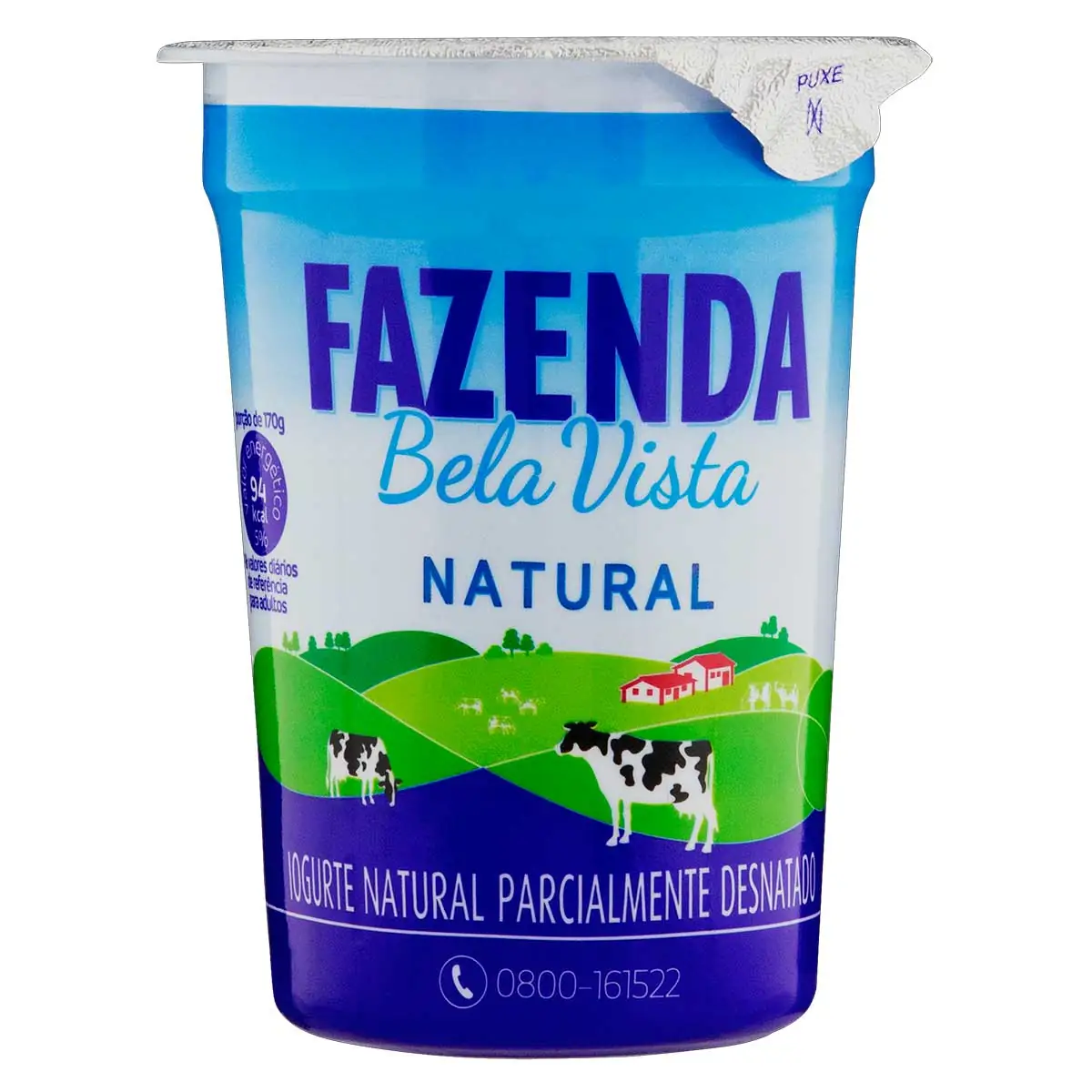 Iogurte Semidesnatado Fazenda Bela Vista Tradicional 170g