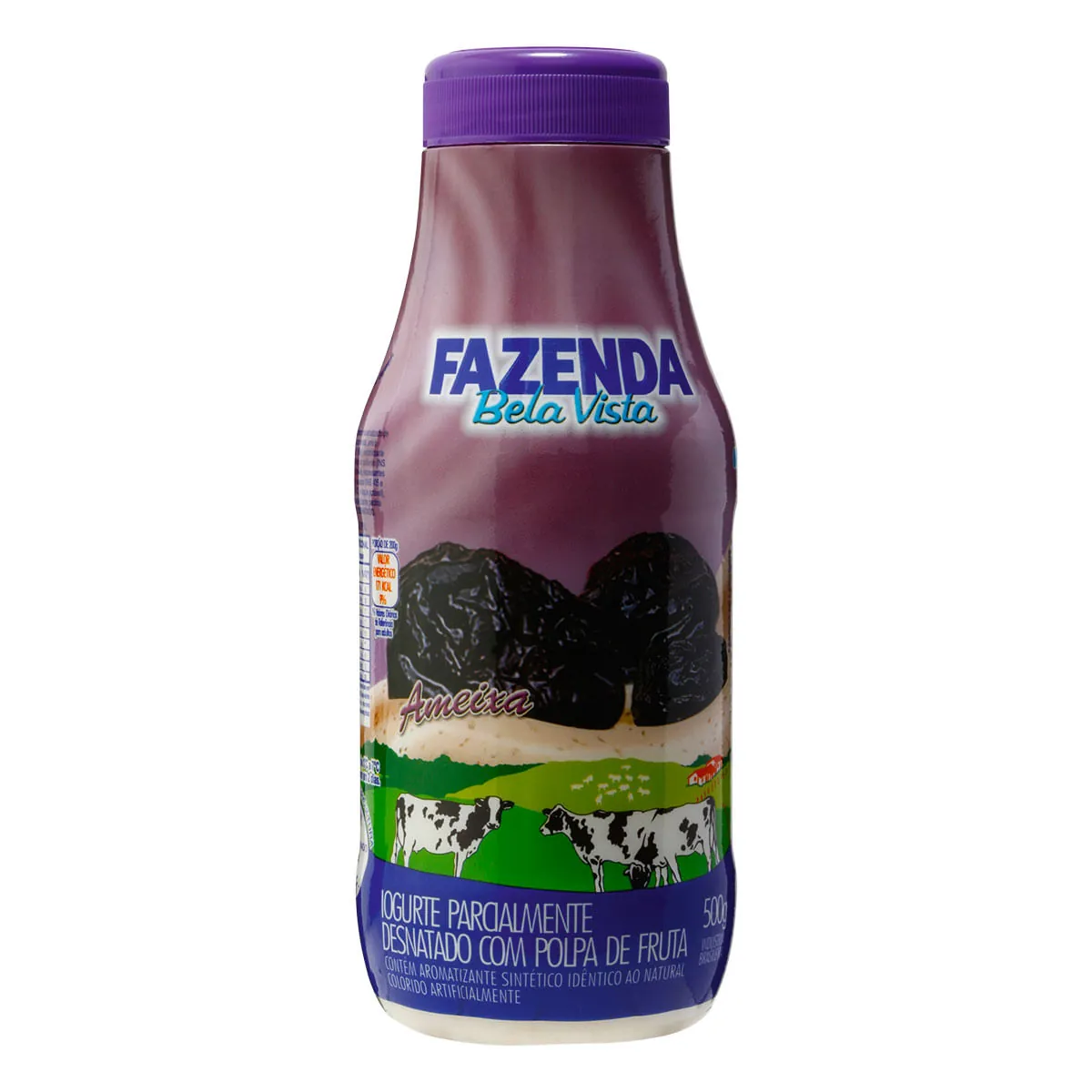 Iogurte Semidesnatado Fazenda Bela Vista com Polpa de Ameixa 500g
