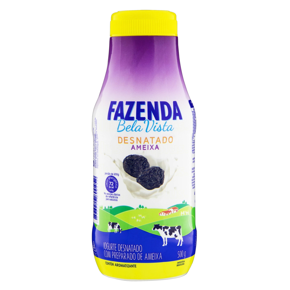 Iogurte Líquido Light Tipo A com Polpa de Ameixa FAZENDA BELA VISTA 500g