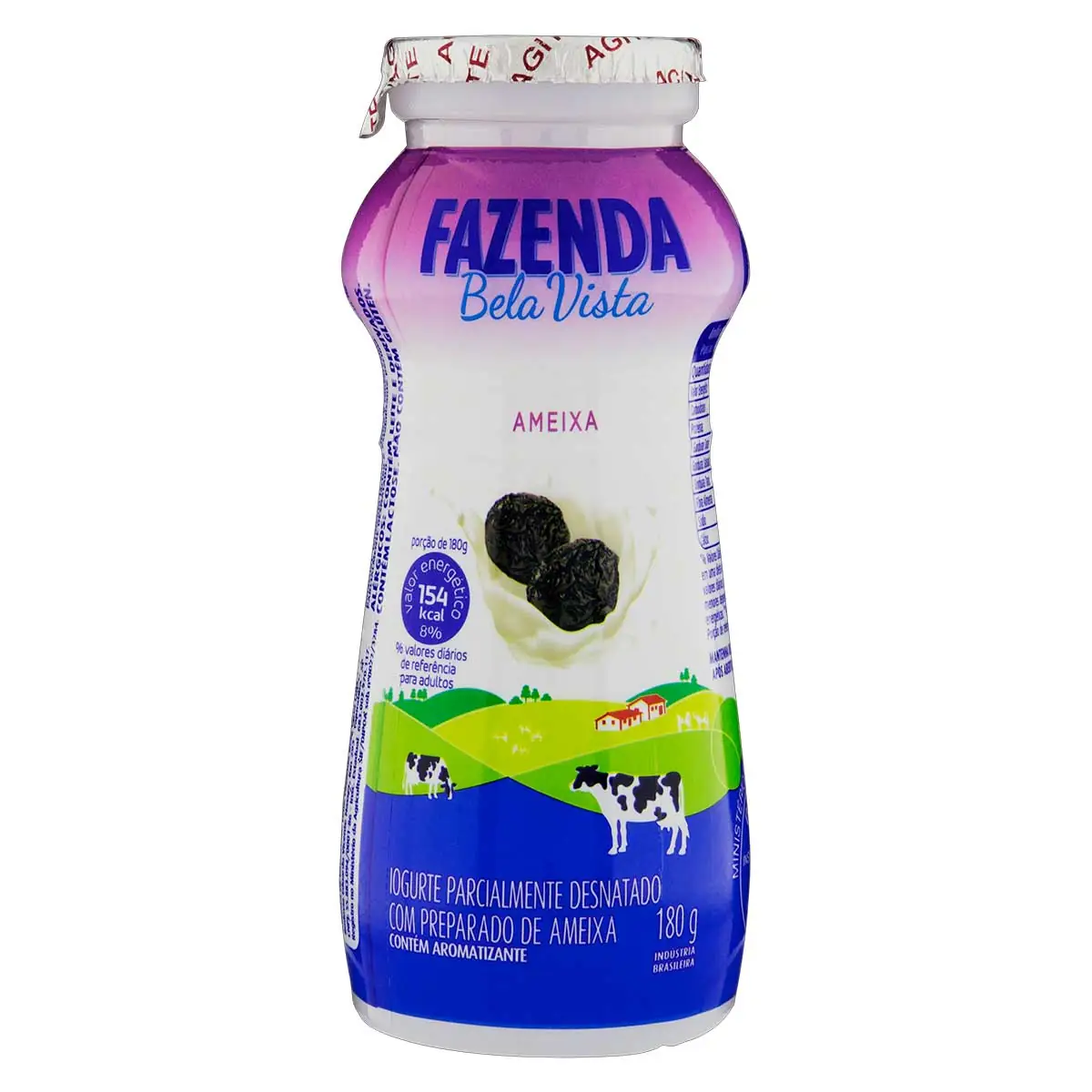 Iogurte Semidesnatado De Ameixa Fazenda Bela Vista 180g