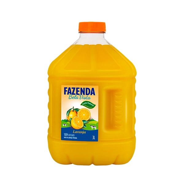 Suco Integral Laranja Fazenda Bela Vista Galão 3l