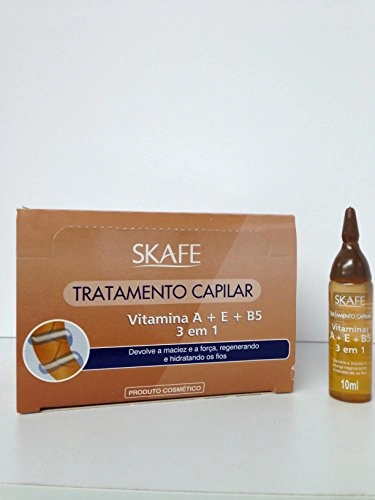 Skafe Hair Treatment Vitamin A E B5 3 In 1 24x10 Ml Phials