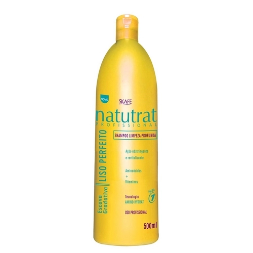 Natutrat Escova Gradativa Liso Perfeito Shampoo Limpeza Profunda