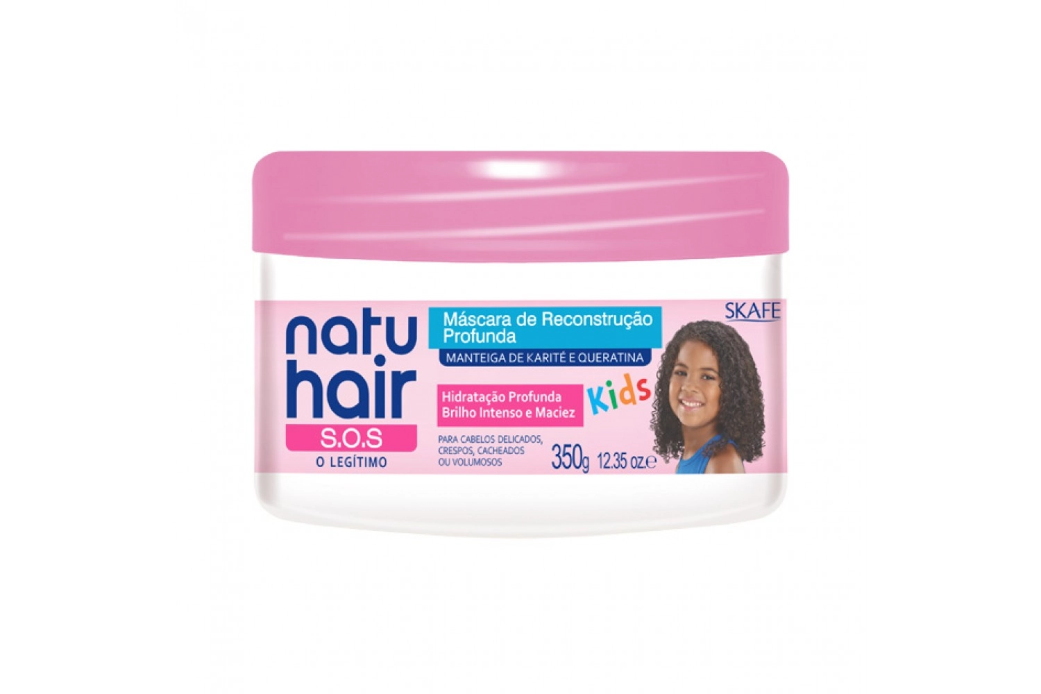 Mascara Natu Hair Skafe Sos Reconst Kids