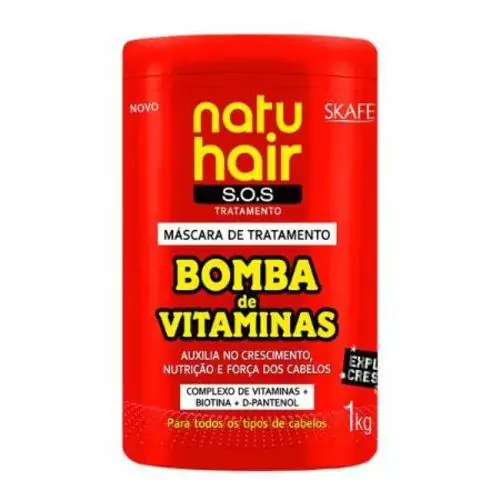 Masc Natu Hair 1kg Bomba Vitaminas