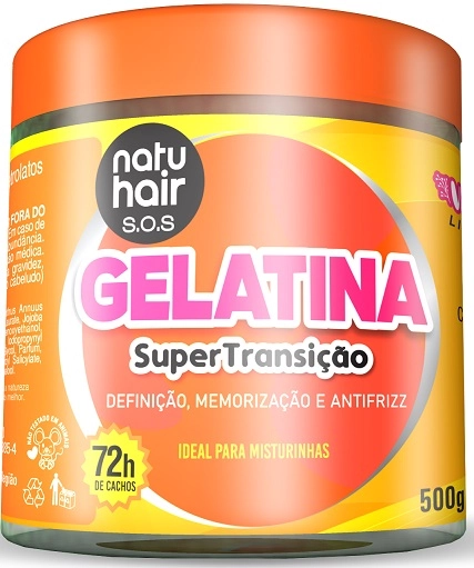 Gelatina 500g 3 Em 1 Super Transicao Natu Hair
